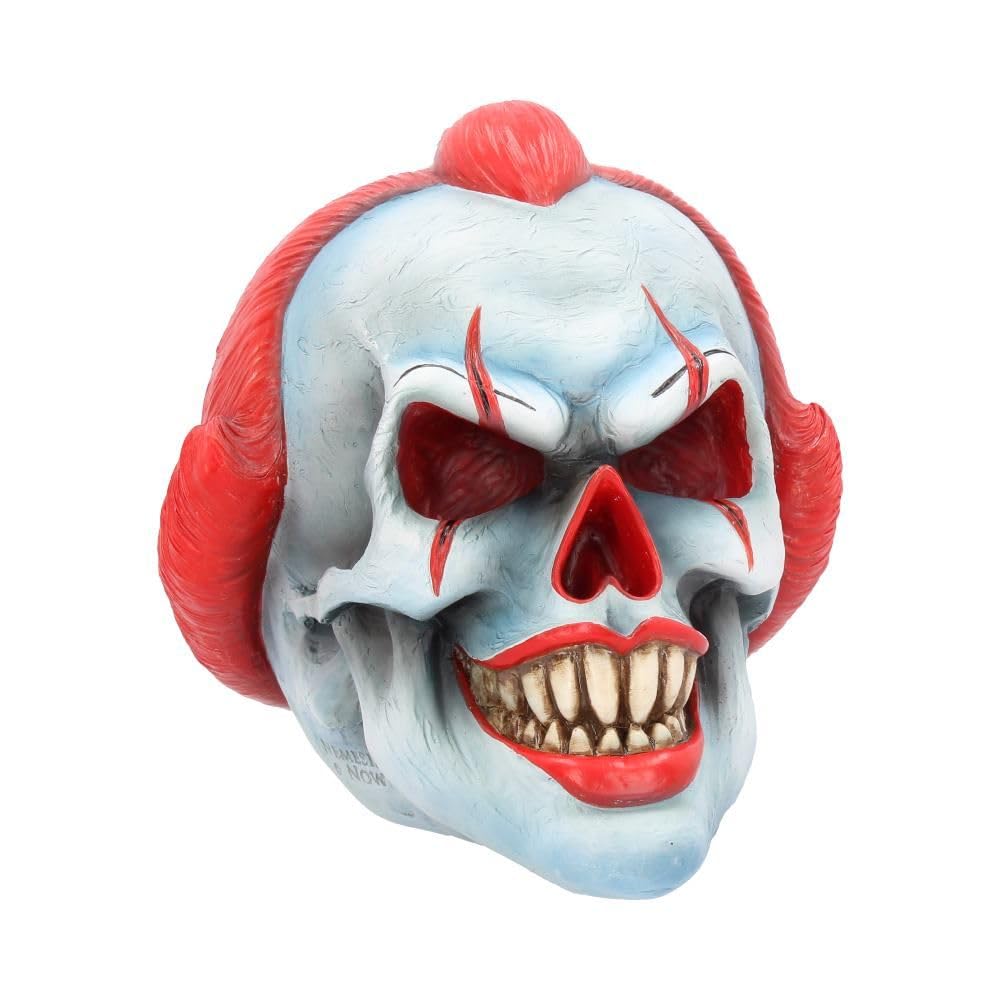 Play Time Skull Ornament Scary Horror Clown Head 18cm 2