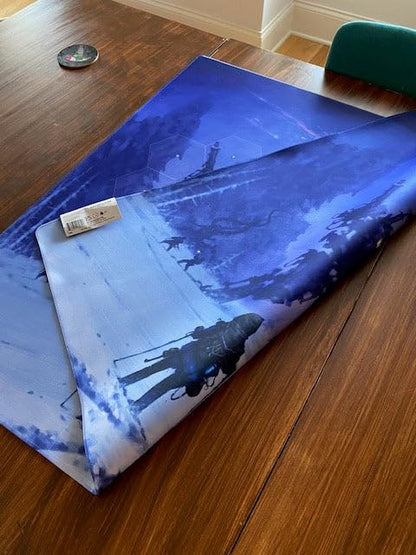 Stonemaier Games: Expeditions Natural Rubber Playmat | 35.4 inches x 35.4 inches | Double-Stitched Edges for Durability 5