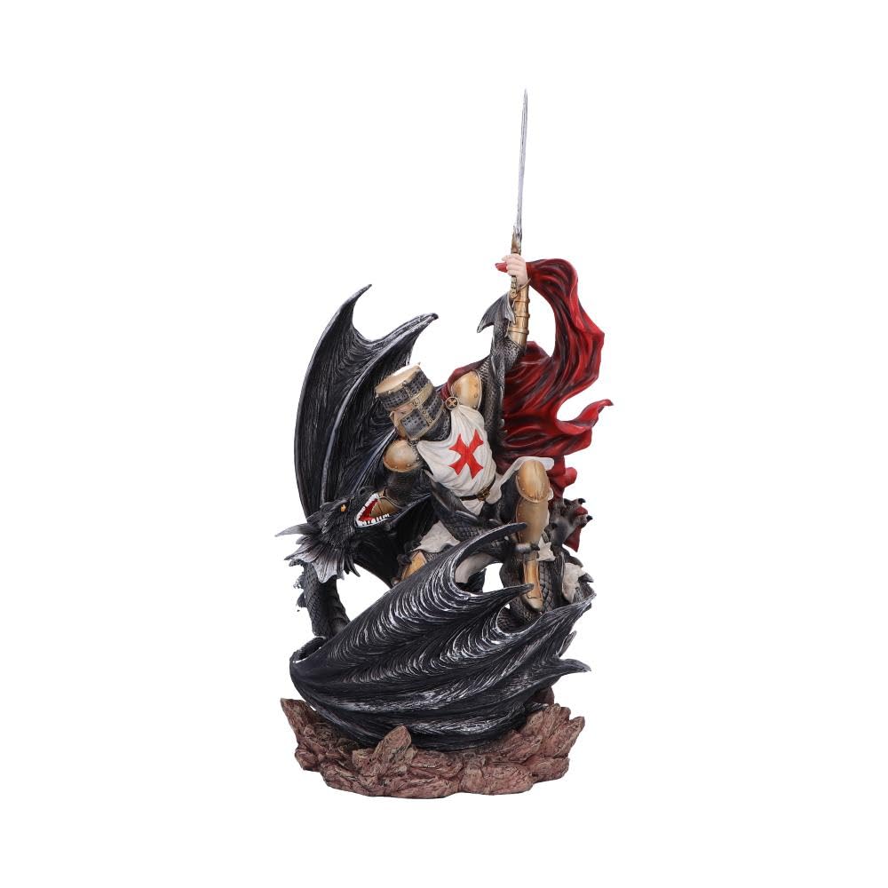 Legends Fall Knight Slaying Dragon Fantasy Figurine 56cm 2