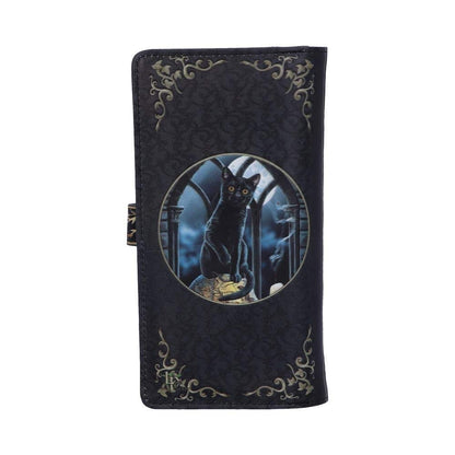 Lisa Parker Spirits of Salem Black Cat Skull Map Embossed Purse 18.5cm 3
