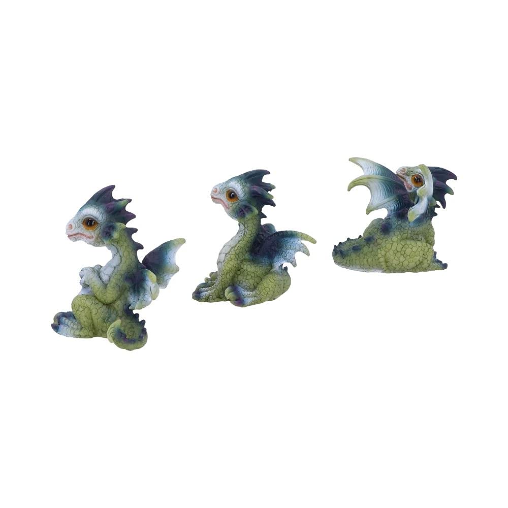 Triple Trouble Small Set of Three Dragon Infant Ornaments 8cm