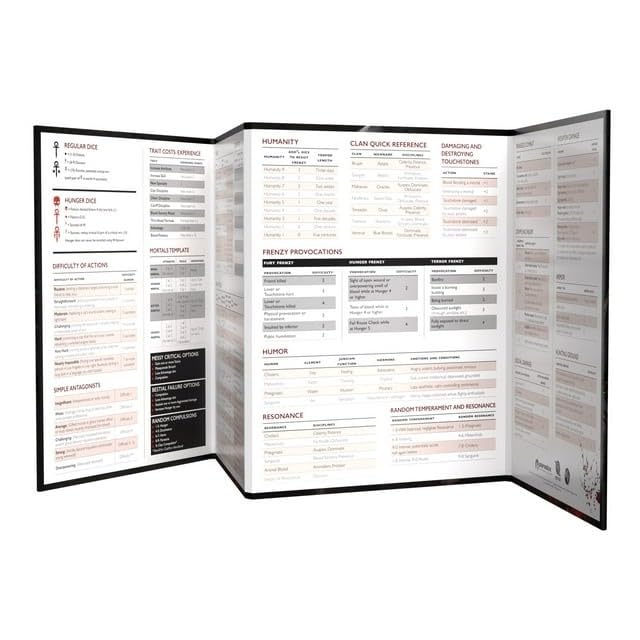 Vampire The Masquerade 5th Edition Storytellers Screen and Toolkit Roleplaying Game by Renegade Studio 5