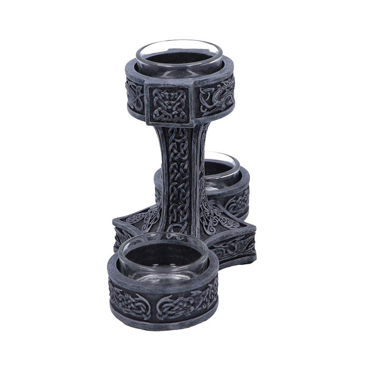 Thors Hammer Tea Light Holder 18.5cm