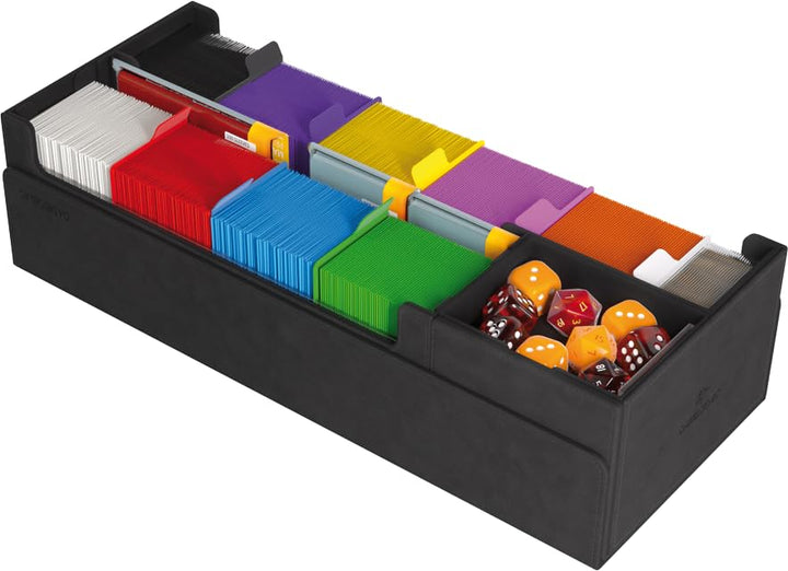 Gamegenic Cards’ Lair Pro 1000+ Convertible Gaming Box - Premium Storage and Organization for Serious Gamers, Holds Cards, Deck Boxes, and Accessories, Black Color, Made