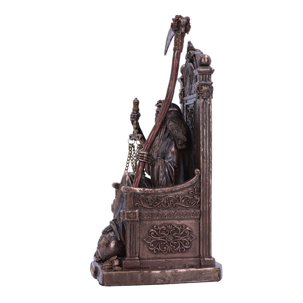 Santa Muertes Throne Bronze Figurine 22cm Muertes