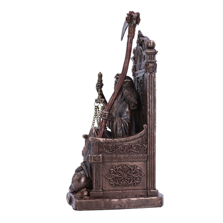 Santa Muertes Throne Bronze Figurine 22cm Muertes