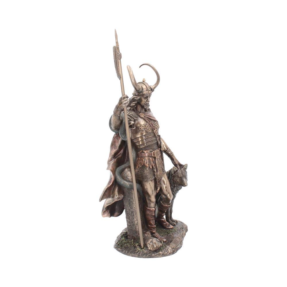 Bronzed Loki Norse Trickster God Figurine 35cm