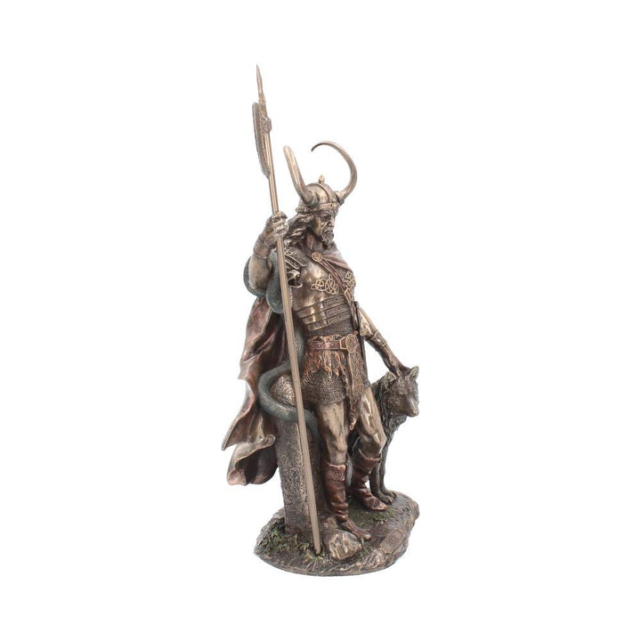 Bronzed Loki Norse Trickster God Figurine 35cm