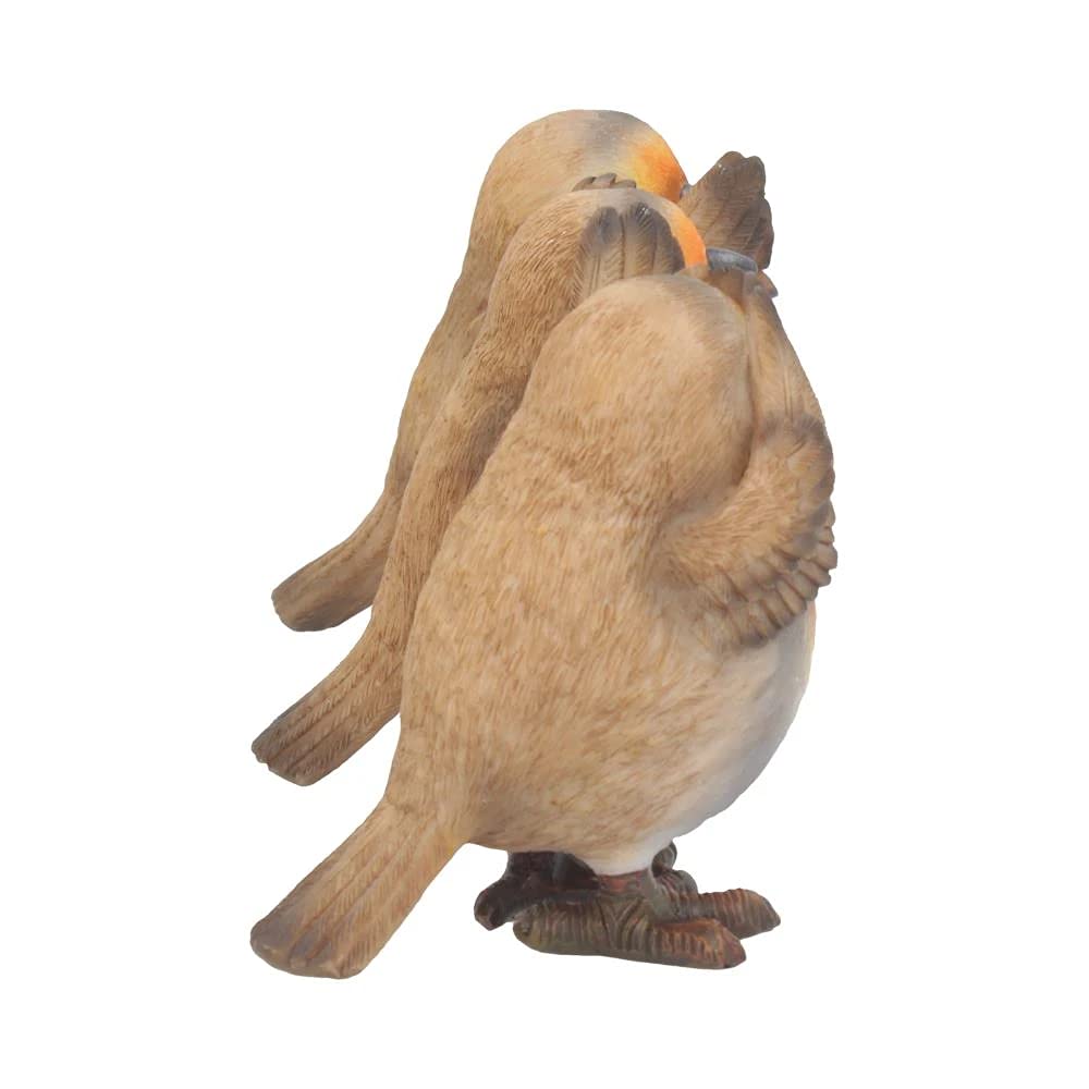 Three Wise Robin Figurines 8cm Robins 5