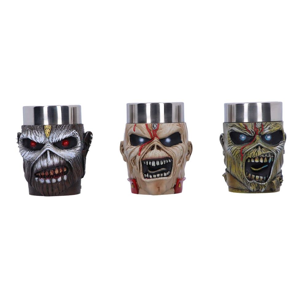 Iron Maiden Eddie Shot Glass Set 9cm Officially Licensed