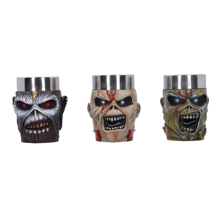 Iron Maiden Eddie Shot Glass Set 9cm Officially Licensed