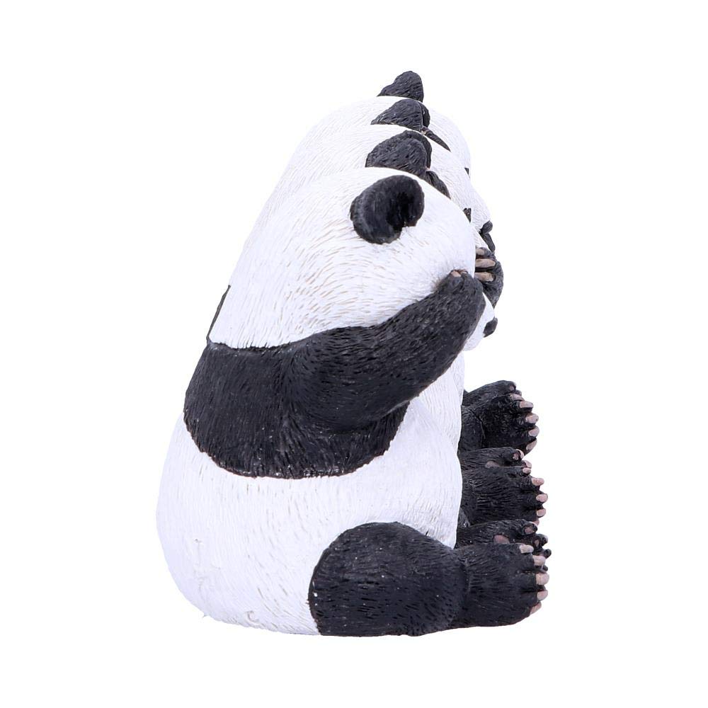 Three Wise Pandas Bear Ornaments 8.5cm 5