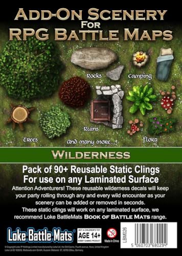Add on Scenery Wilderness Roleplaying Game by Loke Battlemats 1