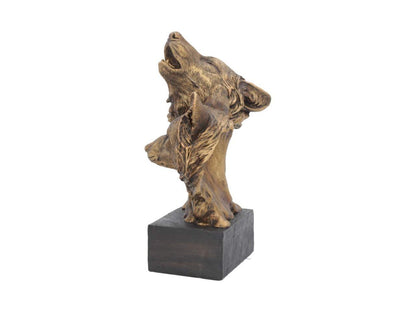 Song of the Wild Howling Wolf Bust 23cm 3