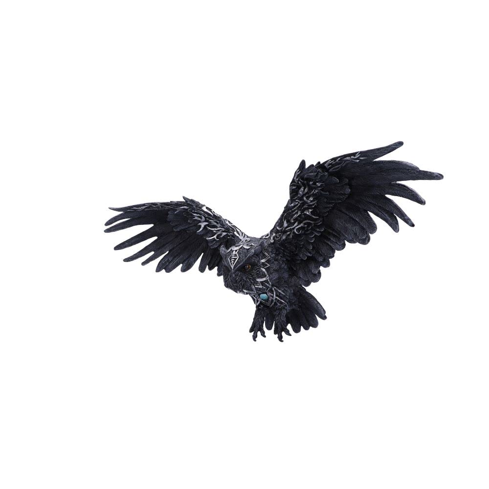 Dark Feather Owl Wall Plaque 55cm 3