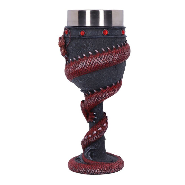 Dragon Coil Goblet Red 20cm