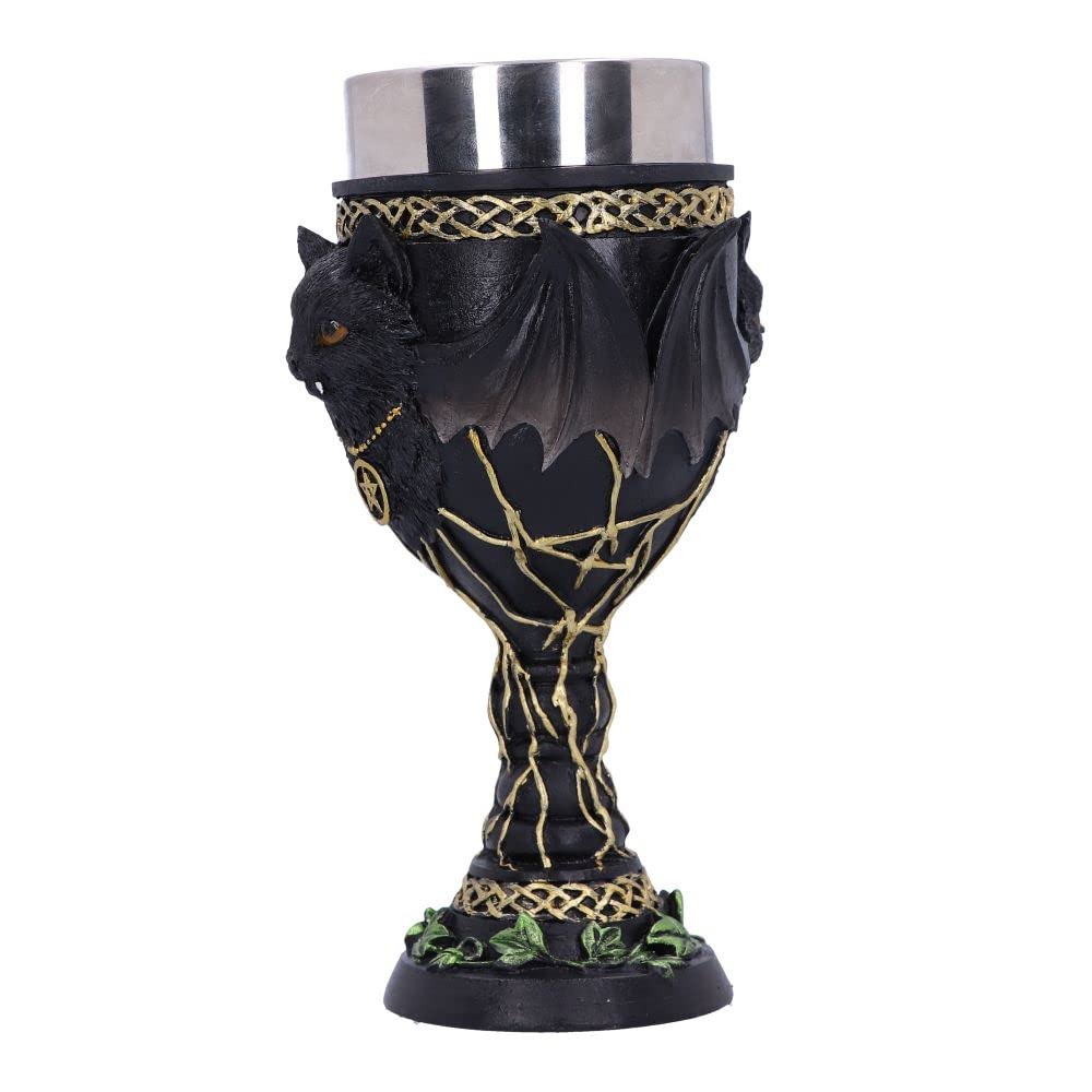 Feline Fang Black Cat Goblet 17.3cm