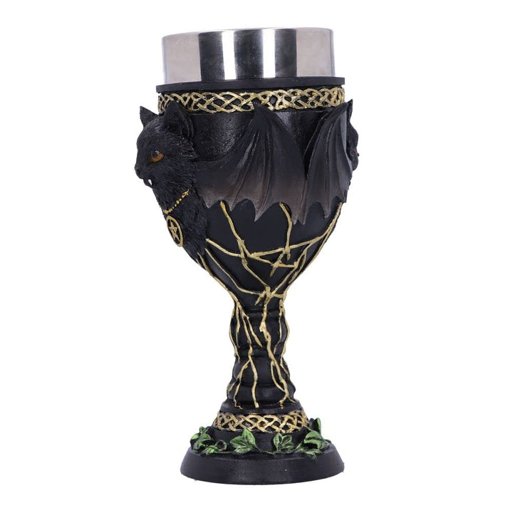Feline Fang Black Cat Goblet 17.3cm