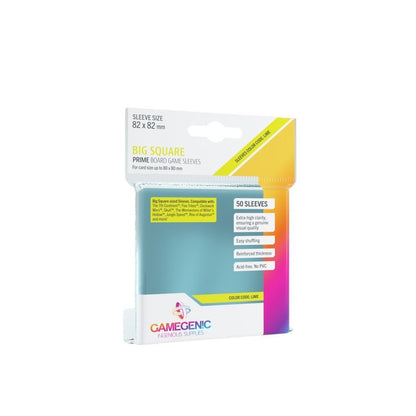 GAMEGEN!C- Prime Big Square Sized Sleeves 82 x 82 mm (50), Clear Colour (GGS10045ML) 1