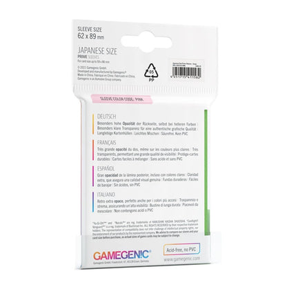 UNIT Gamegenic Prime Japanese Sized Sleeves Green 60 ct Gaming Accessory 2