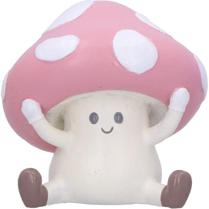 Three Wise Multicoloured Toadstool Figurines in See no Hear Speak evil poses Toadstools 8.5cm
