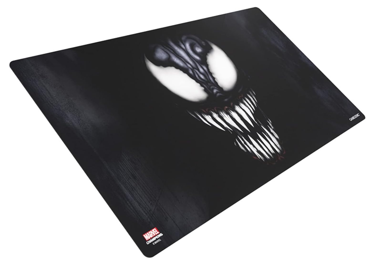 Gamegenic Marvel Champions Venom Game Mat | Slip-Resistant 24" by 14" Rubber Mat | Designed for Use with Marvel Champions The Card Game | Compatible with Other TCGs and LCGs | Made by Gamegenic 1