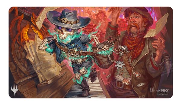 Outlaws of Thunder Junction Playmat Tinybones for Magic The Gathering 1
