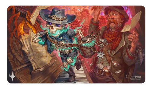 Outlaws of Thunder Junction Playmat Tinybones for Magic The Gathering 1