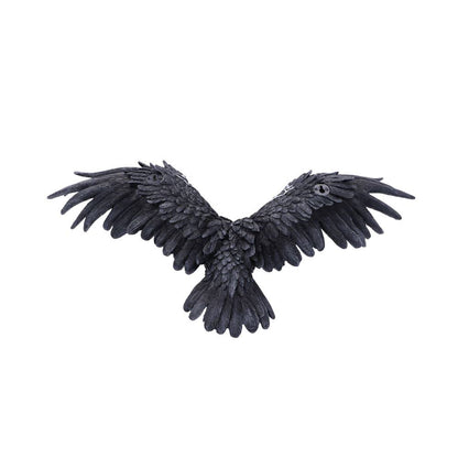 Dark Feather Owl Wall Plaque 55cm 5