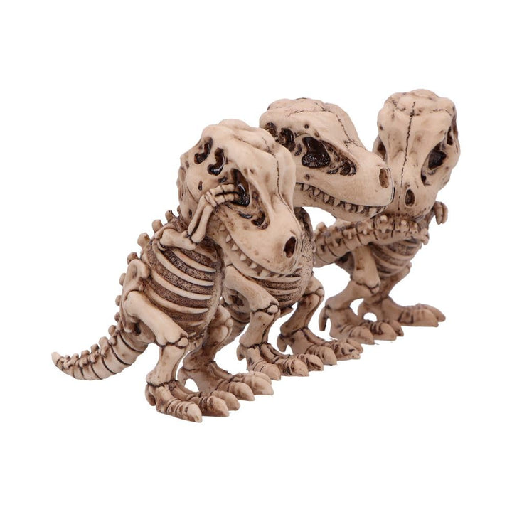 Three Wise Tyrannosaurus Rex Skeleton Figurines Skeletons 9.3cm