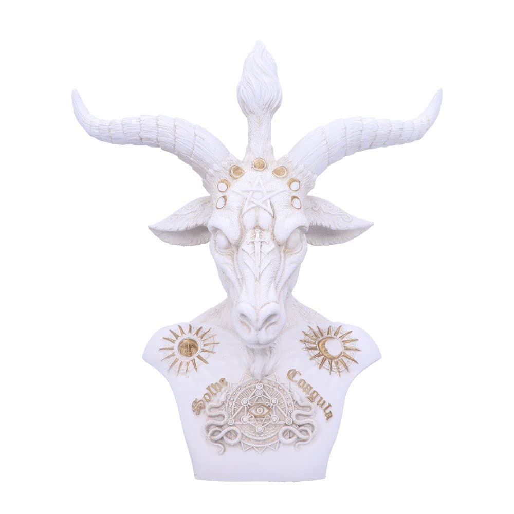 White Baphomet Bust 33.5cm