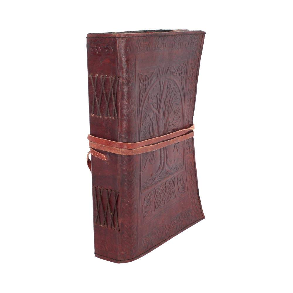 Tree Of Life Bound Red Leather Embossed Journal 18 x 25cm 7