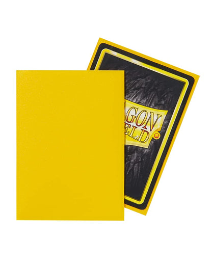 UNIT Dragon Shield Matte Yellow 100 ct in box Gaming Accessory by Arcane Tinmen 4