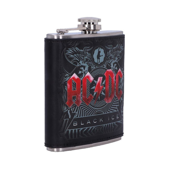 ACDC Black Ice Album Embossed Hip Flask Officially Licensed