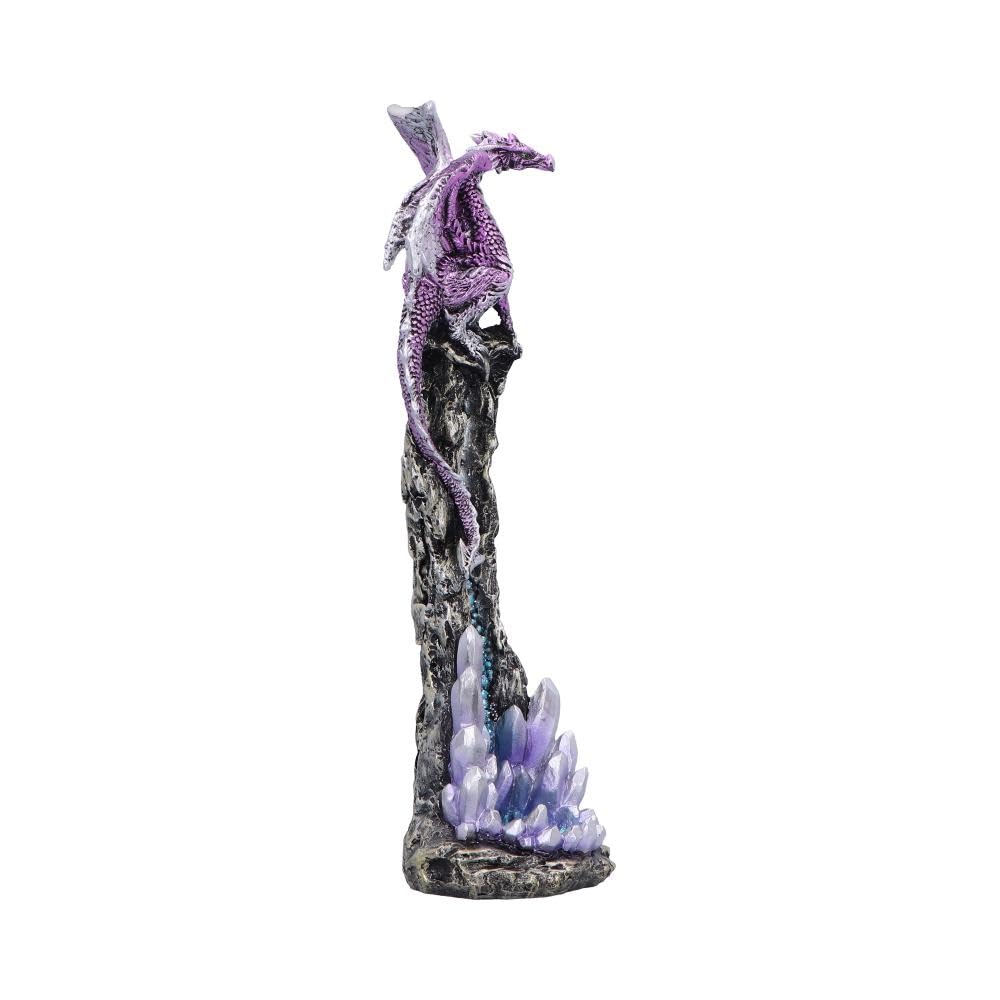 Mythic Crystal Dragon Incense Stick Holder 27cm