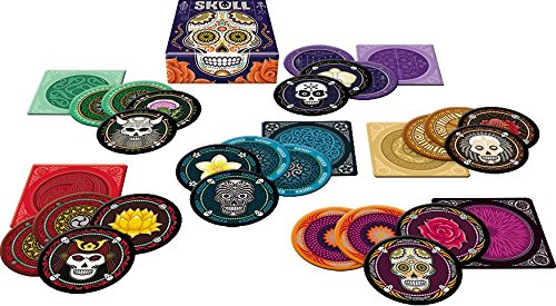 Skull Party Game - Bluffing and Strategy Game Fun for Game Night, Family Board Game for Kids & Adults, Ages 13+, 3-6 Players, 30 Minute Playtime, Made by Space Cowboys