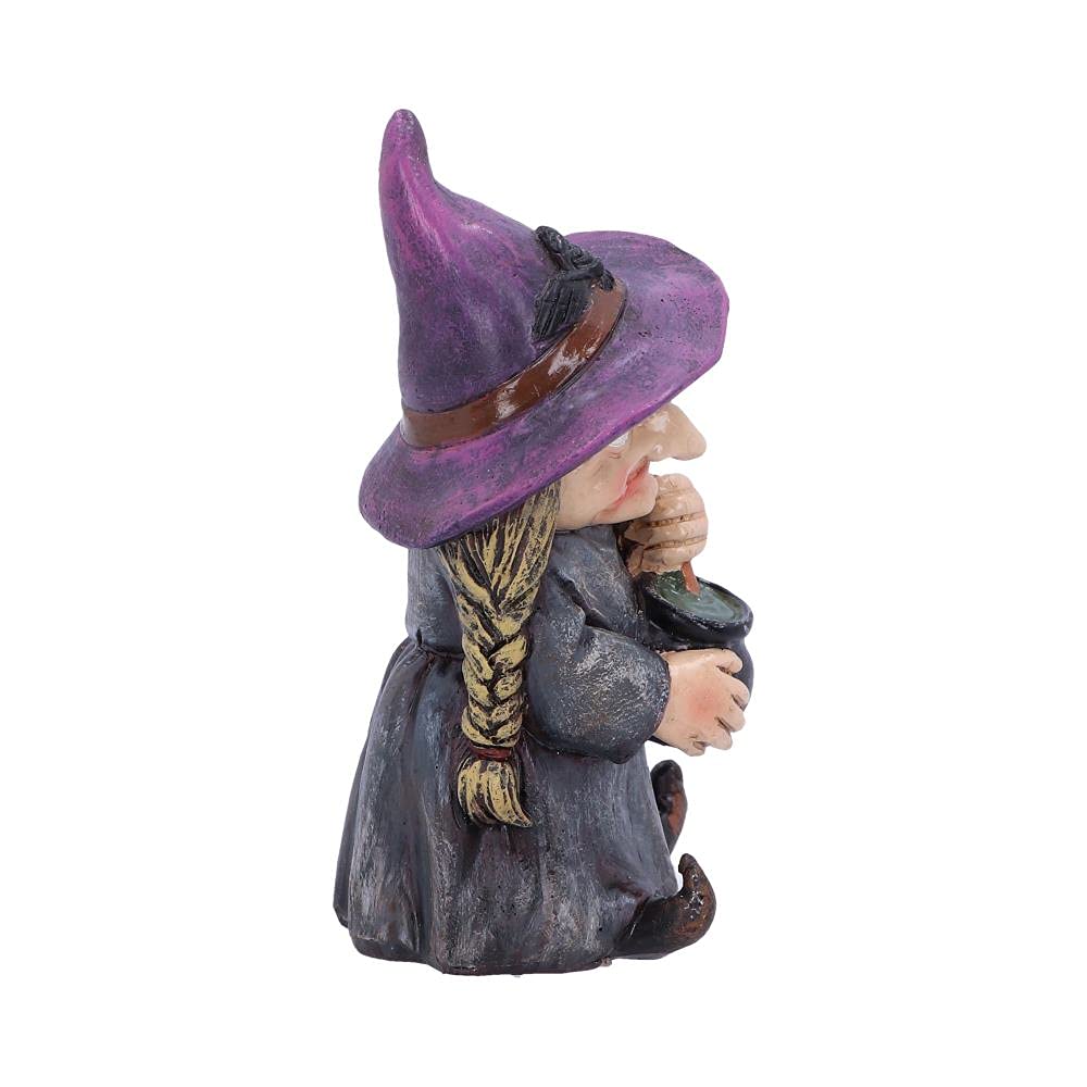 Double Small Witch and Cauldron Figurine 9.7cm