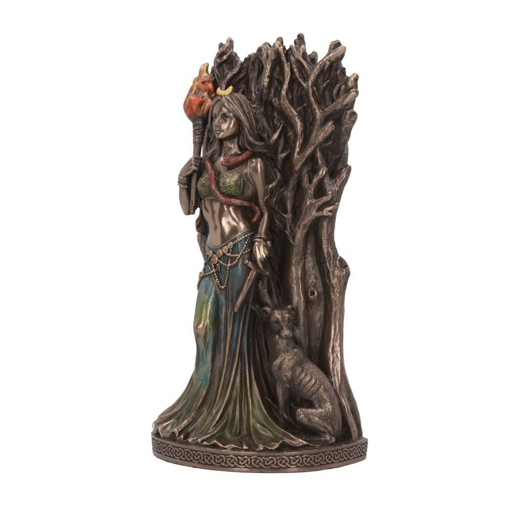 Bronze Hecate Goddess of Magic and Witchcraft Figurine 21cm