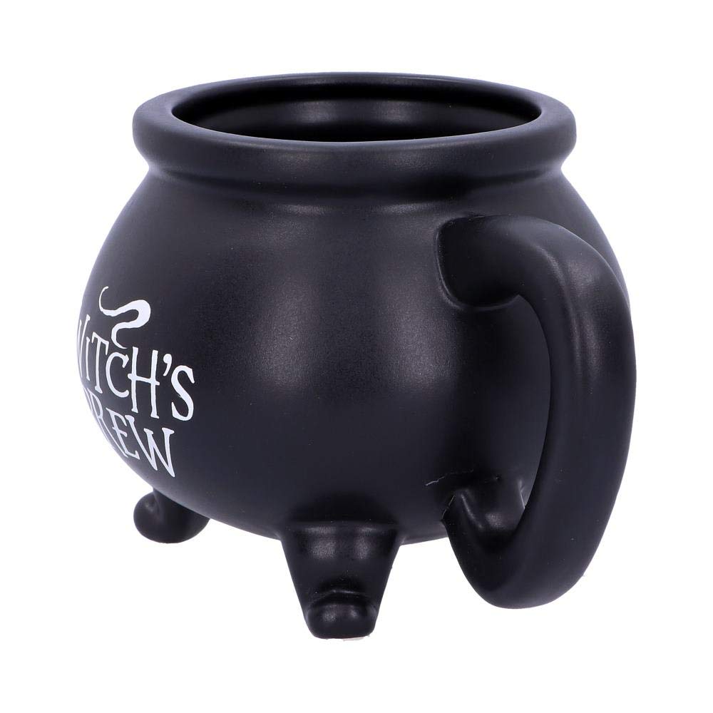 Smooth Black Witchs Brew Cauldron Mug 13.5cm
