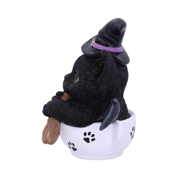Kittea Novelty Tea Cup Witch Cat Figurine Kit-tea 11.5cm