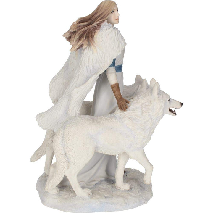 Anne Stokes Winter Guardians Wolf Companion Figurine 23cm