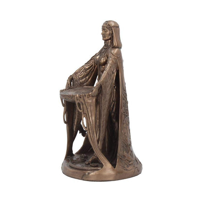 Bronzed Celtic Goddess Danu Ornament 22.5cm 2