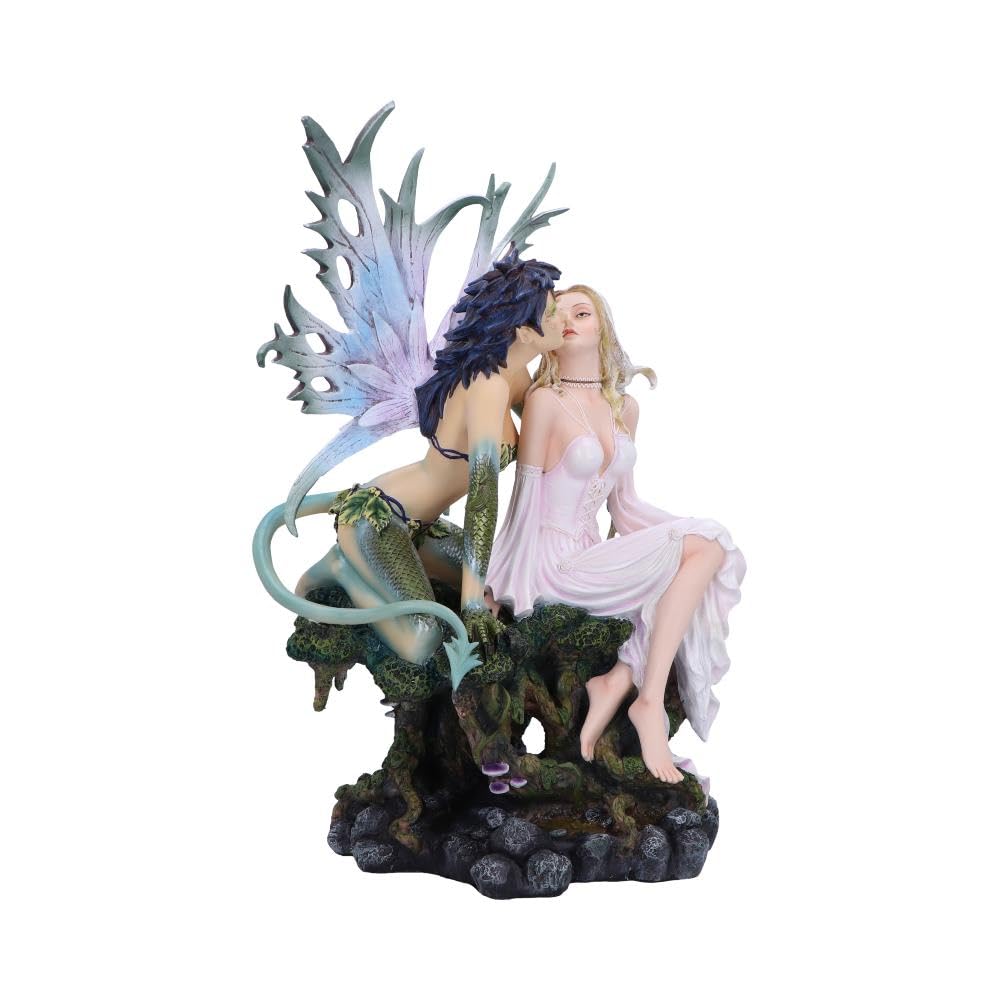 Kiss of Fate Twin Fairy Figurine with Romantic Mythical Theme 4