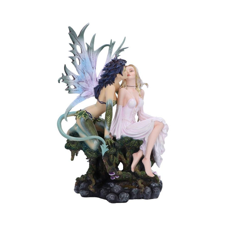 Kiss of Fate Twin Fairy Figurine with Romantic Mythical Theme 4