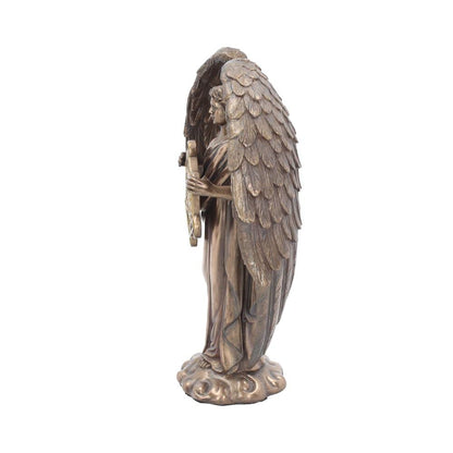 Bronzed Flower of Life Metatron Archangel Figure 26cm 4