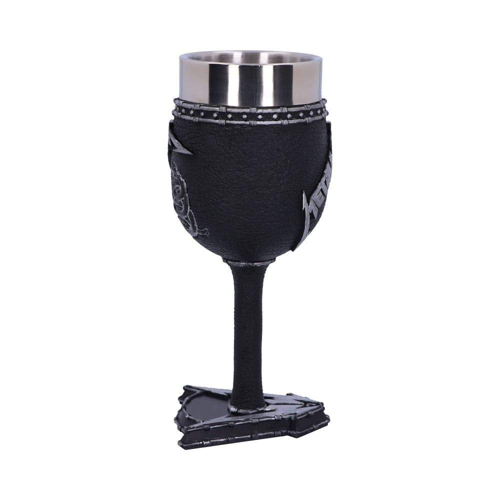 Metallica Black Album Goblet Wine Glass 18cm Officially Licensed