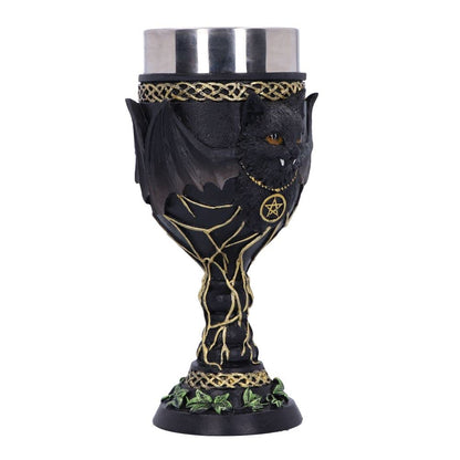 Feline Fang Black Cat Goblet 17.3cm 5