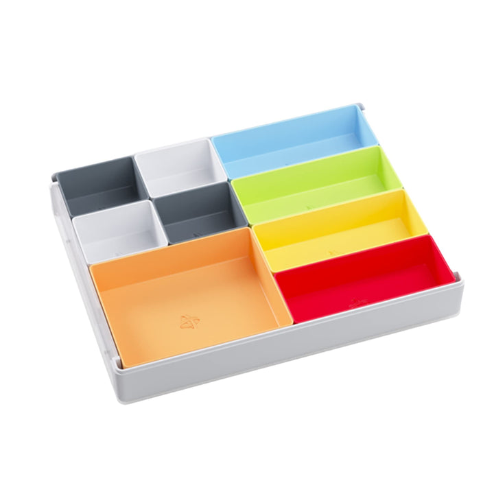 Token Silo Convertible | Store and Organize Board Game Tokens | 9 Removable Trays in 3 Different Sizes | Stackable Token Box | Convenient Space-Saving Design | Blue Color | Made by Gamegenic