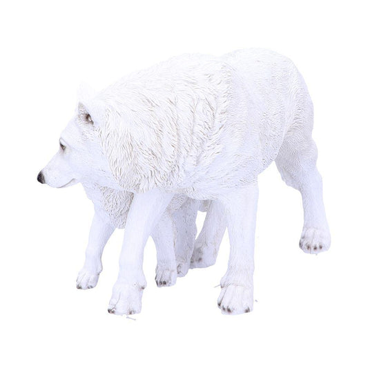 Winter Offspring Mother and Wolf Pup Ornament 27.5cm 2
