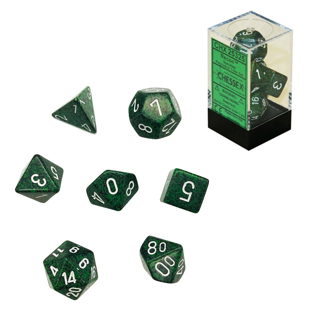 Chessex CHX25325 Dice - Speckled: 7Pc Recon 1